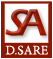 Logo for D. Sare Associates featuring stylized red initials "SA" above the name "D. SARE" in a bordered square format