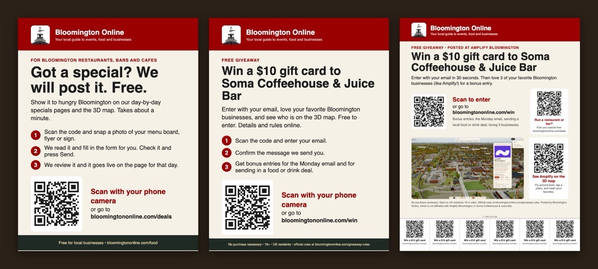 Every Day’s Food Specials, a Form That Reads Photos, and a Giveaway