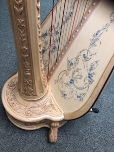 Harp with Hand Painted Soundboard
