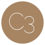 official new C3 logo mark, a simple, modern design