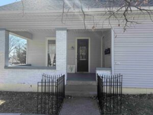 The front door of the Mother Nurtured Midwifery office at 521 W Kirkwood Avenue, Bloomington