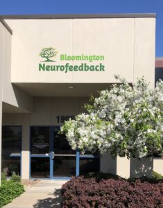 Bloomington Neurofeedback office entrance on South Liberty Drive