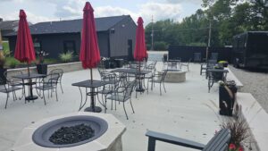 The fire-pit patio at The SIP Craft Beer Pub
